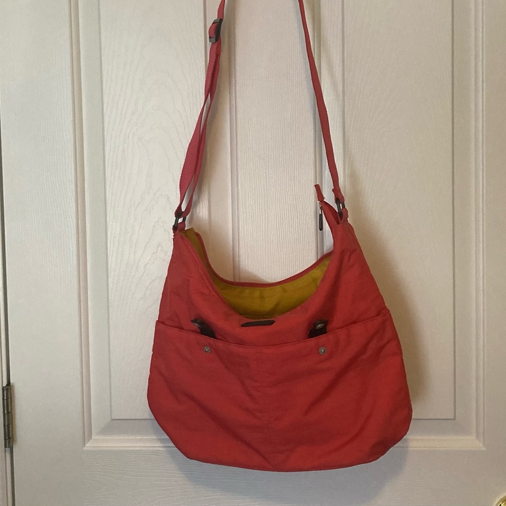 Baggalini Messenger Bag - Coral Pink